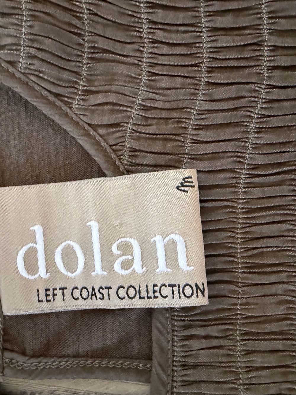 Anthropologie Dolan Left Coast Smocked Sleeveless Tunic Top Brown Boho M - Picture 2 of 7